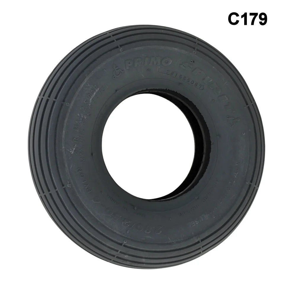 2.80/2.50-4 Grey Tyre with Rib Tread